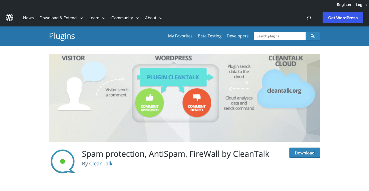 Spam protection, AntiSpam, FireWall by CleanTalk