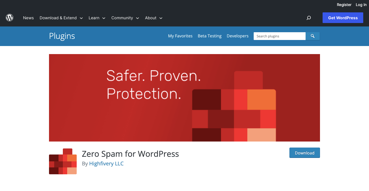 Zero Spam for WordPress