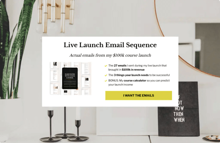 Gemma Bonham Carter used this 'Launch email swipes' for her course launch