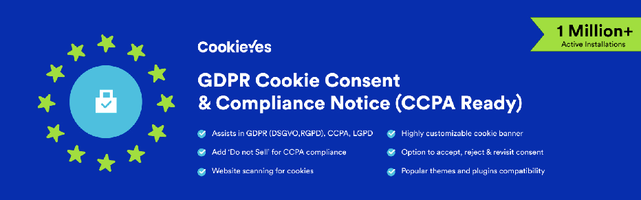 cookieyes wordpress gdpr plugin