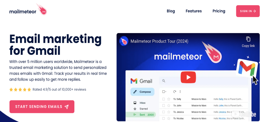 Best Email Spam Checker tools- Mailmeteor
